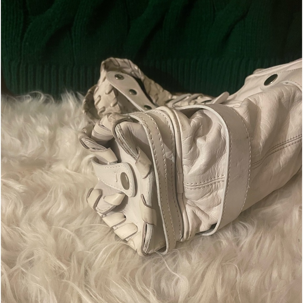 Chloe Silverado Vintage White Leather Handbag | Rare - Picture 12 of 15